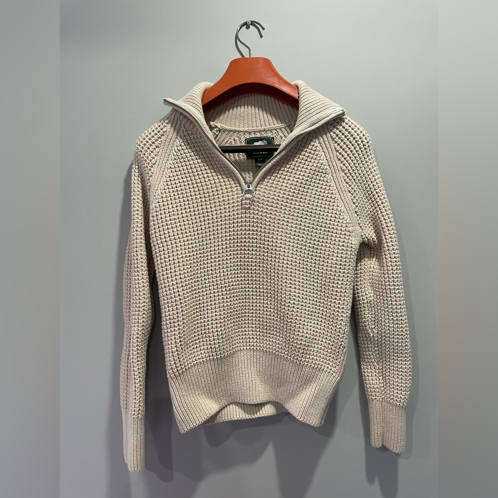 Roots // Three Quarter Zip-Up Sweater